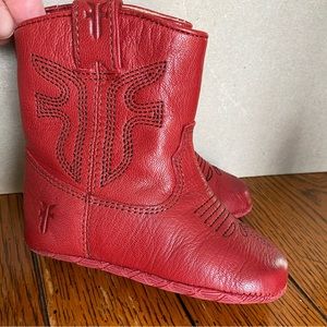 FRYE infant baby cowboy boots size 3.  Red.  NWT.